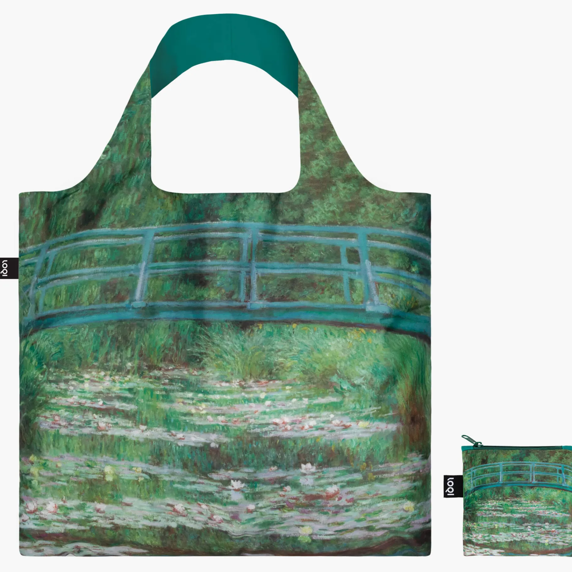 LOQI CLAUDE MONET – Japanische Fußgängerbrücke – Recyclingtasche Discount