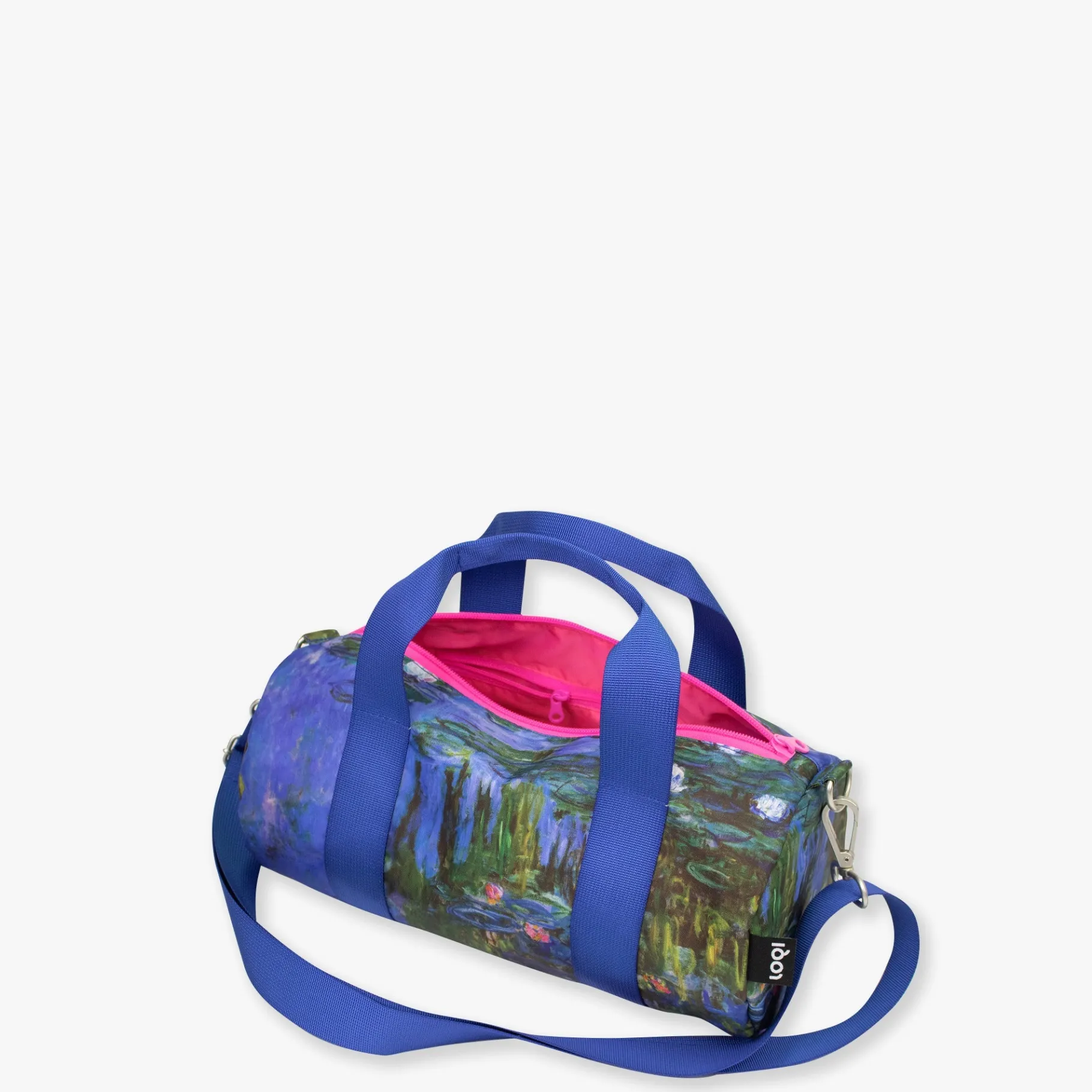 LOQI CLAUDE MONET – Medium Weekender aus recyceltem Material mit Seerosen-Motiv in Neonfarben Cheap