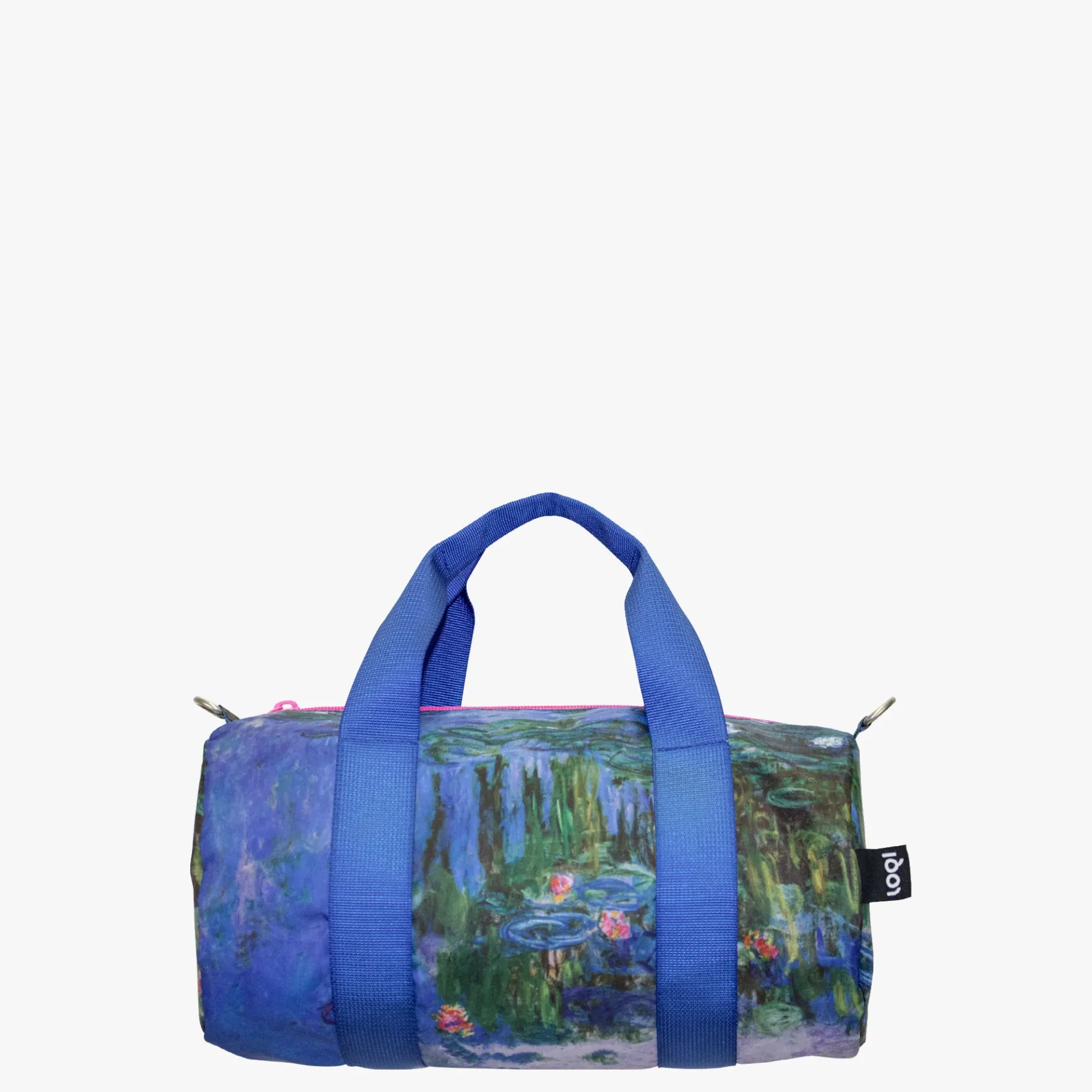 LOQI CLAUDE MONET – Medium Weekender aus recyceltem Material mit Seerosen-Motiv in Neonfarben Cheap
