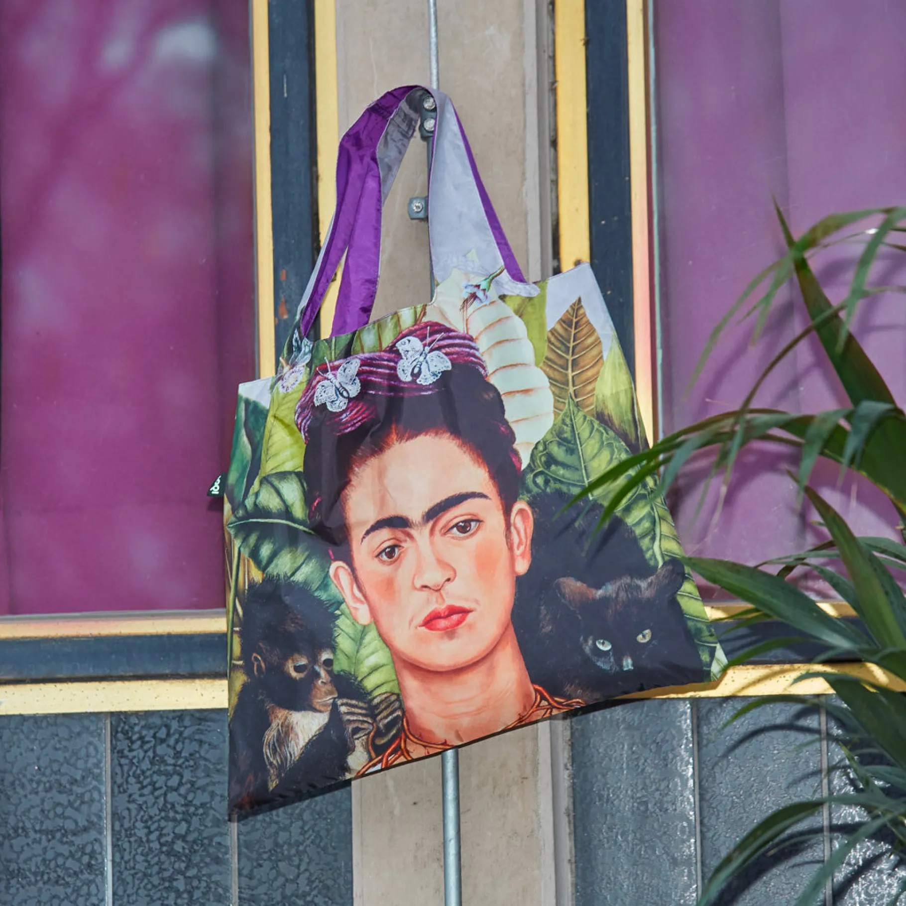 LOQI FRIDA KAHLO Selbstporträt mit Kolibri Recycling-Tasche Cheap