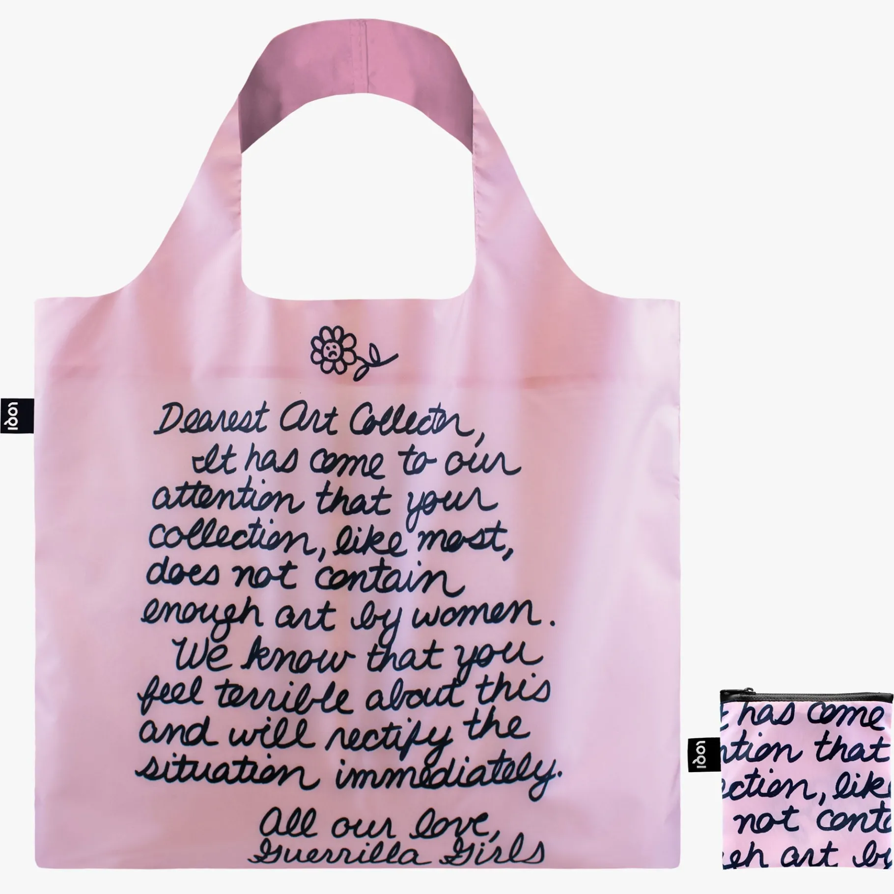 LOQI GUERRILLA GIRLS – Liebster Kunstsammler – Recycling-Tasche Hot