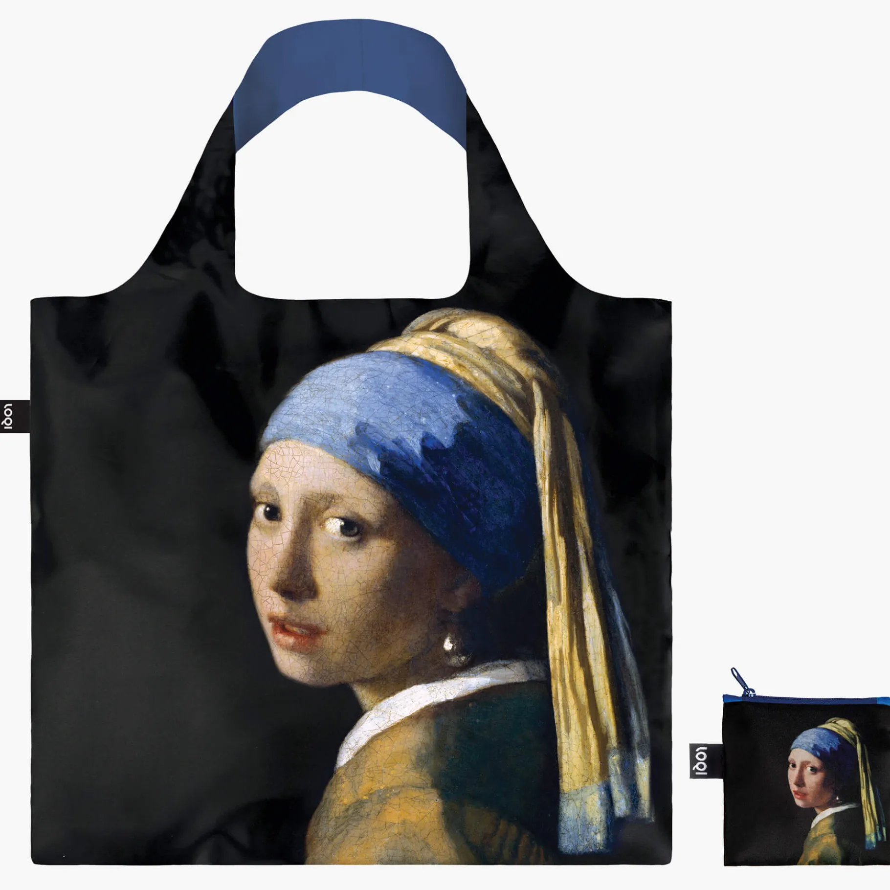 LOQI JOHANNES VERMEER Mädchen mit dem Perlenohrring Recyclingtasche Fashion