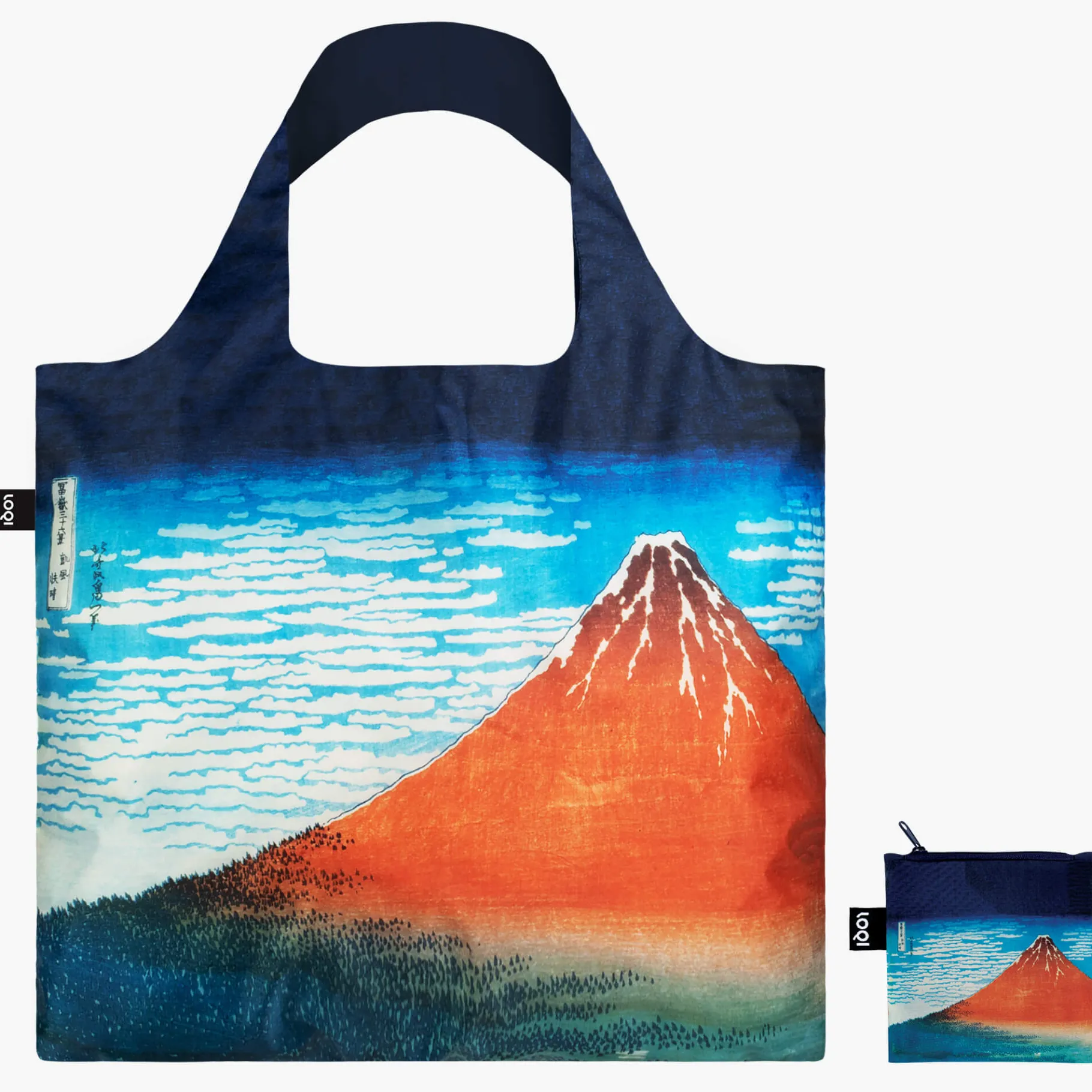 LOQI KATSUSHIKA HOKUSAI Rote Fuji-Recyclingtasche Best Sale