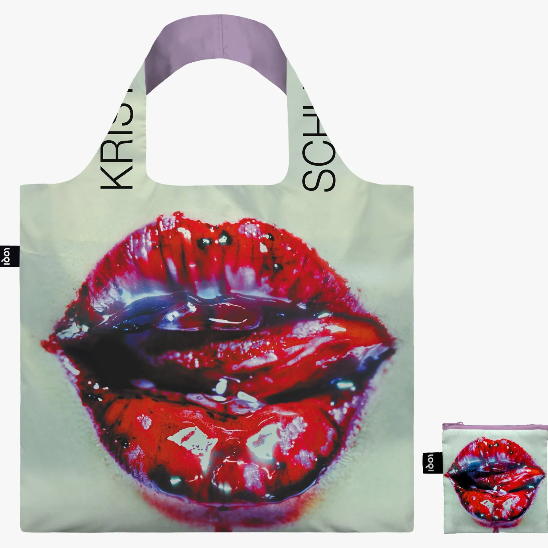 LOQI KRISTIAN SCHULLER Erdbeermund Recycling-Tasche Fashion