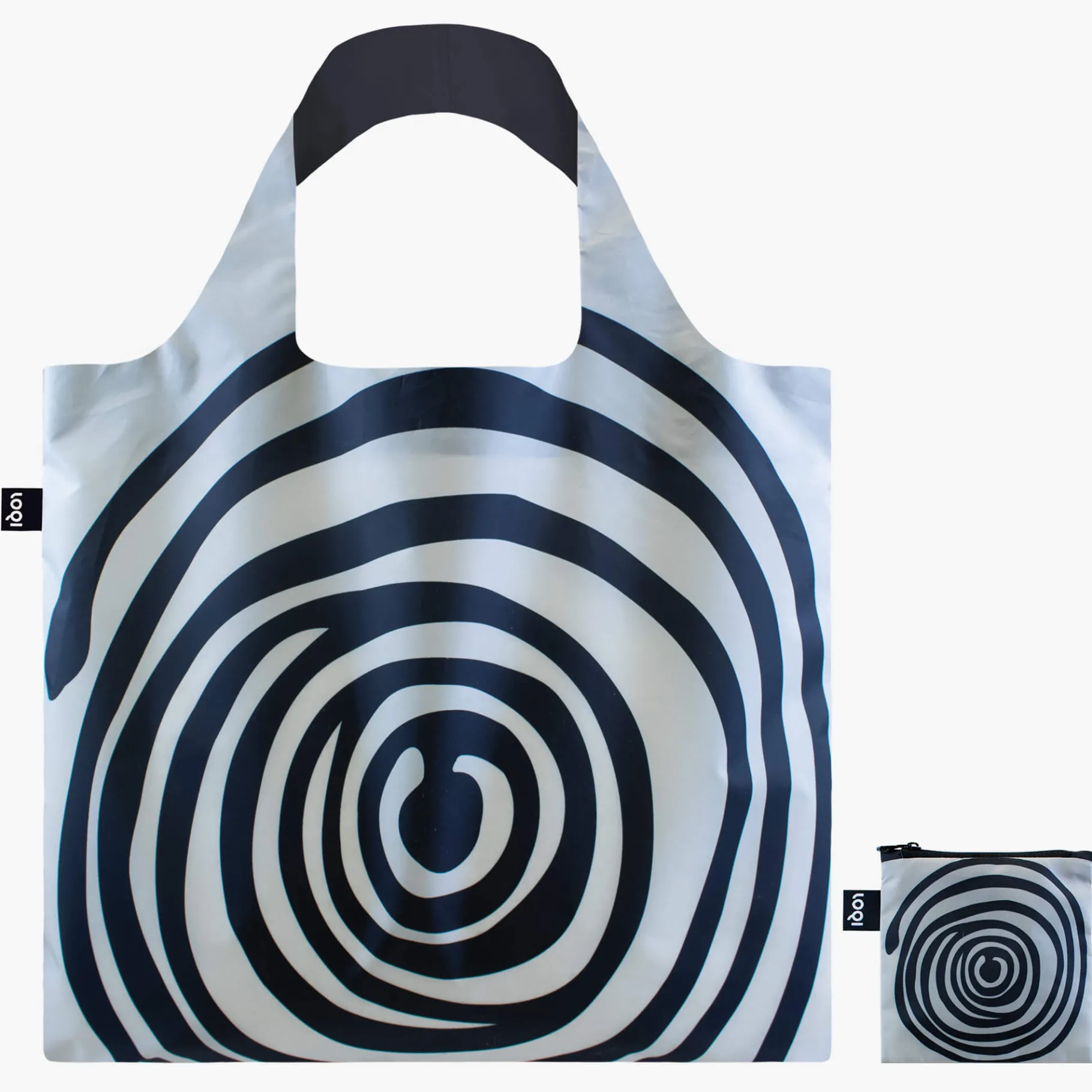 LOQI LOUISE BOURGEOIS Spirale Schwarze Recyclingtasche Clearance