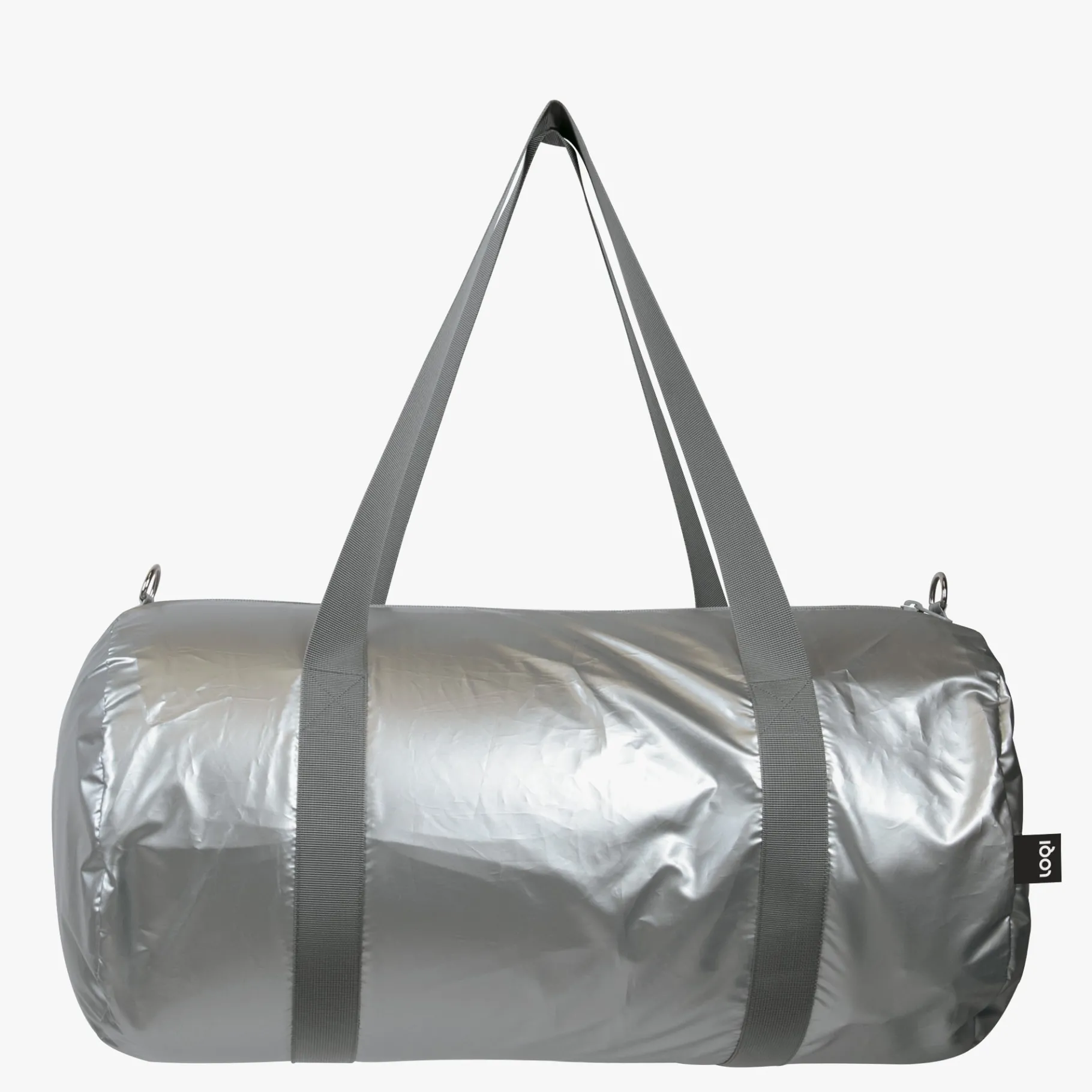 LOQI METALLIC Silberner Weekender Fashion