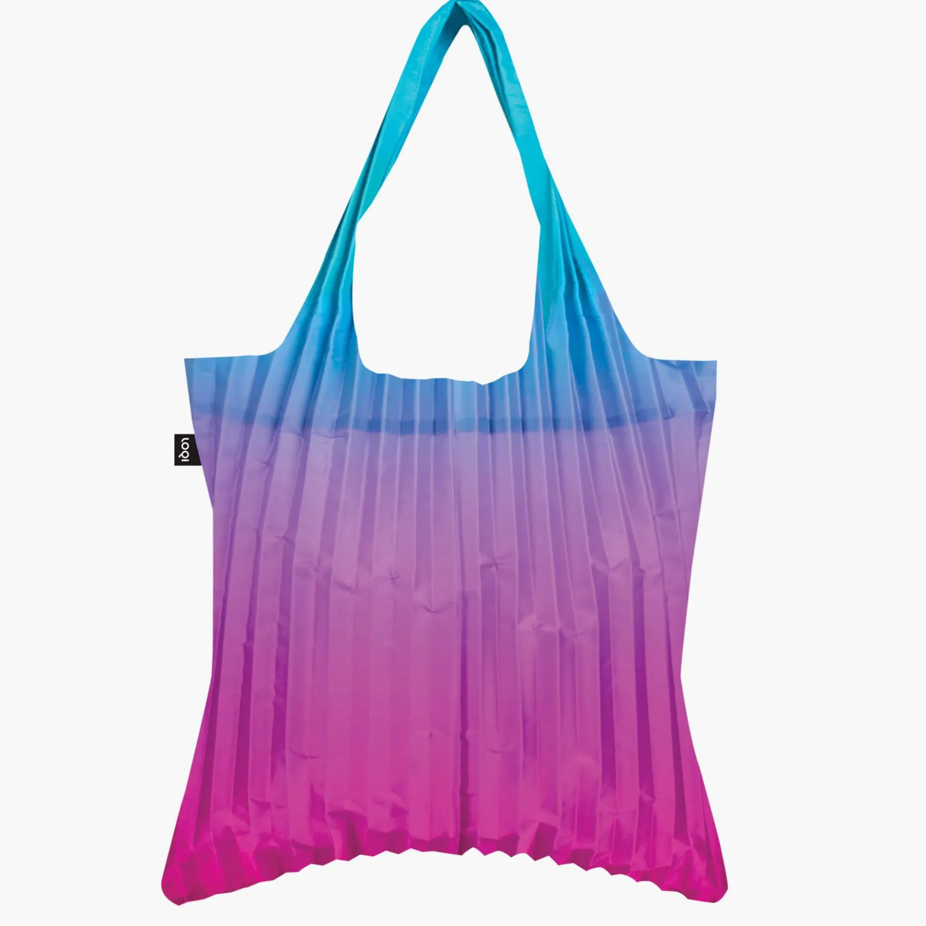 LOQI PLISSIERTE Regenbogenblaue Tasche Best Sale