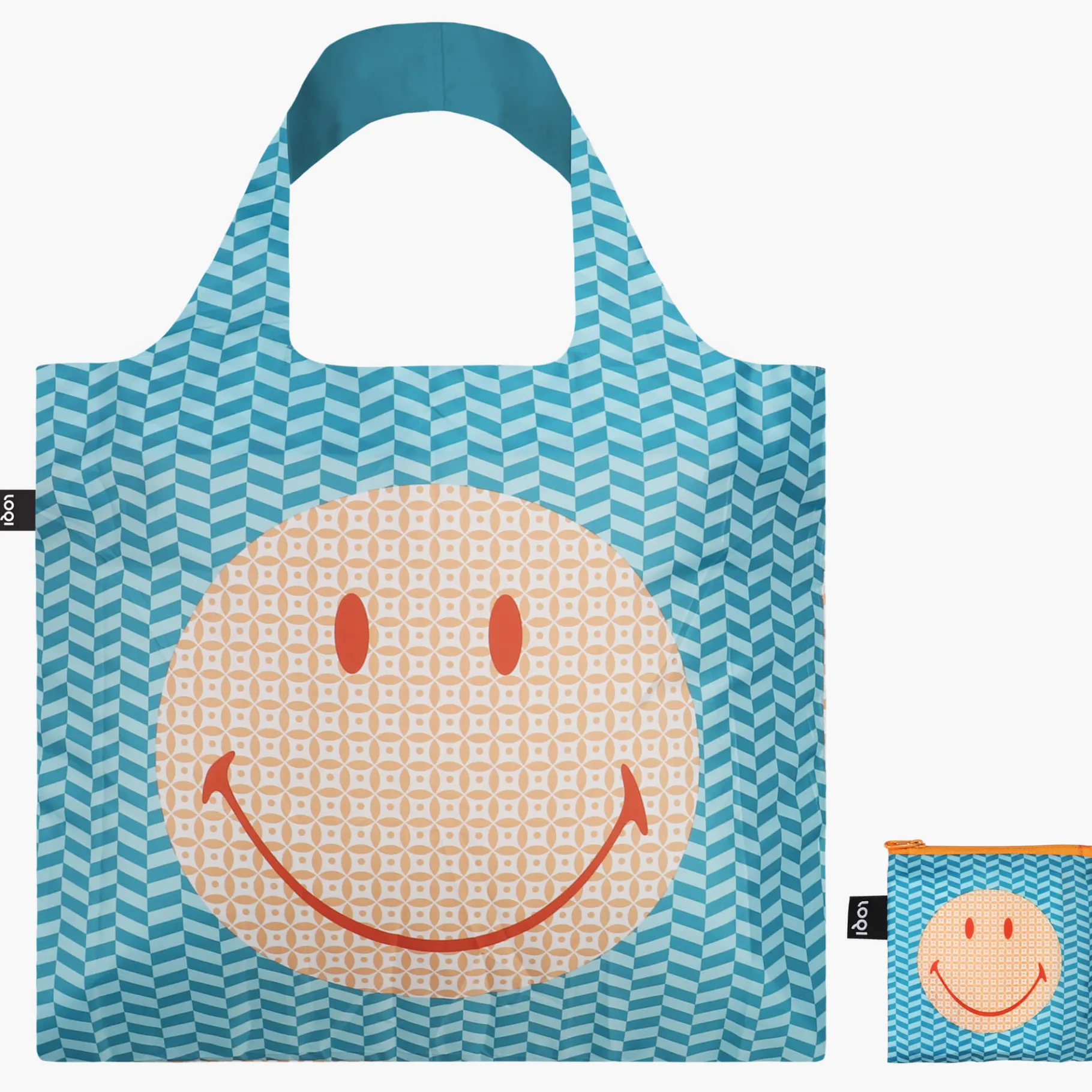 LOQI SMILEY Geometrische Recyclingtasche New