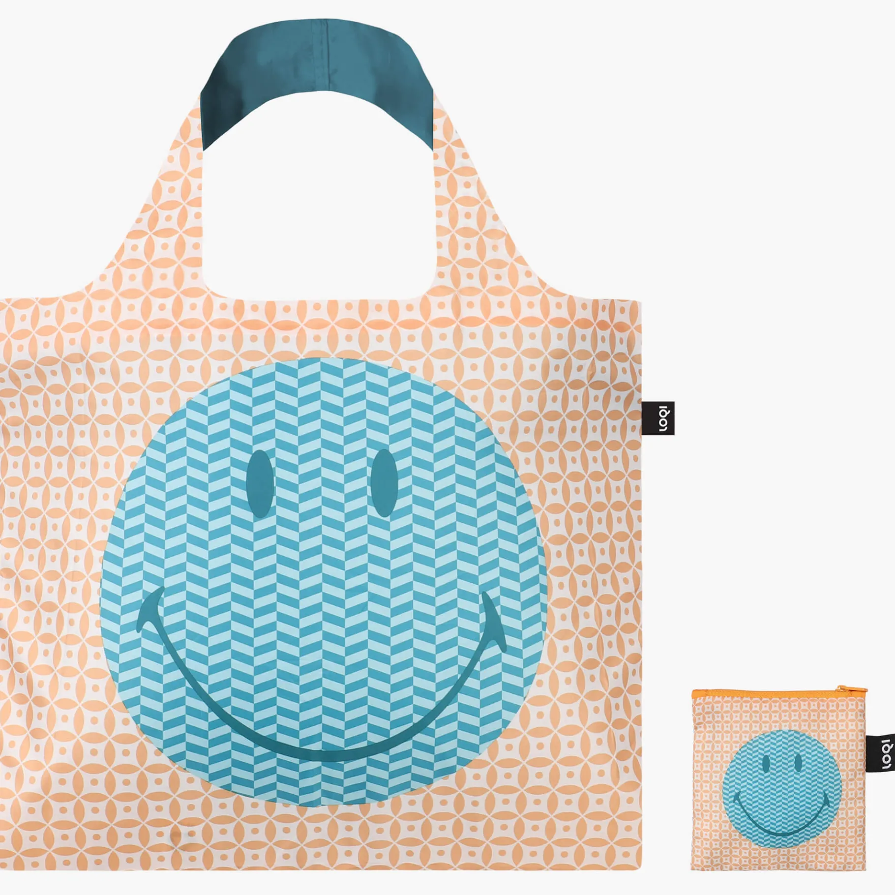 LOQI SMILEY Geometrische Recyclingtasche New