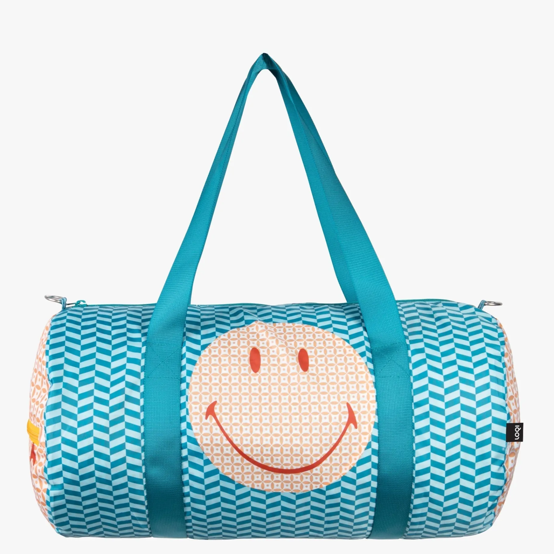 LOQI SMILEY Geometrischer recycelter Weekender Discount