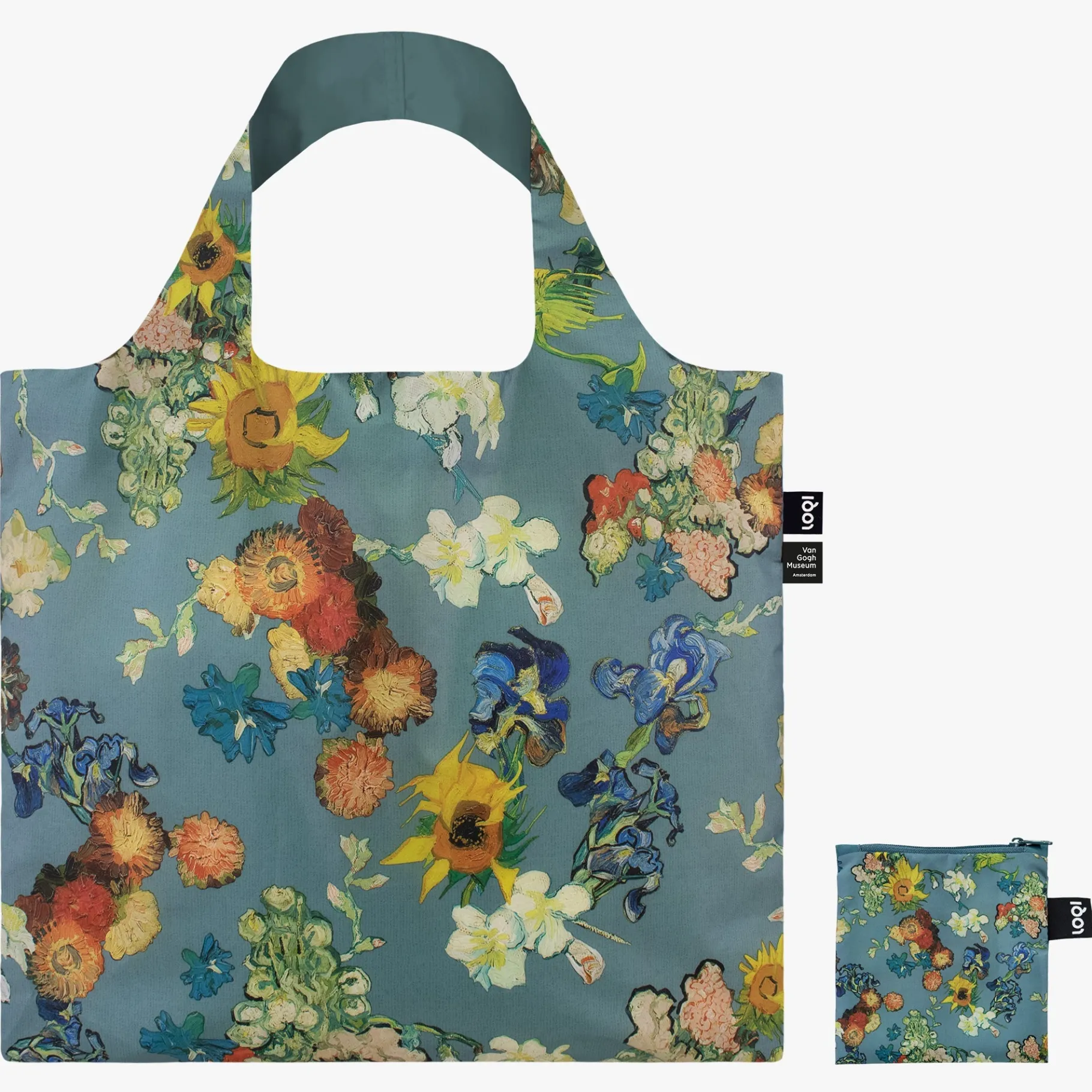 LOQI VAN GOGH MUSEUM Recyclingtasche mit blauer Blume Clearance