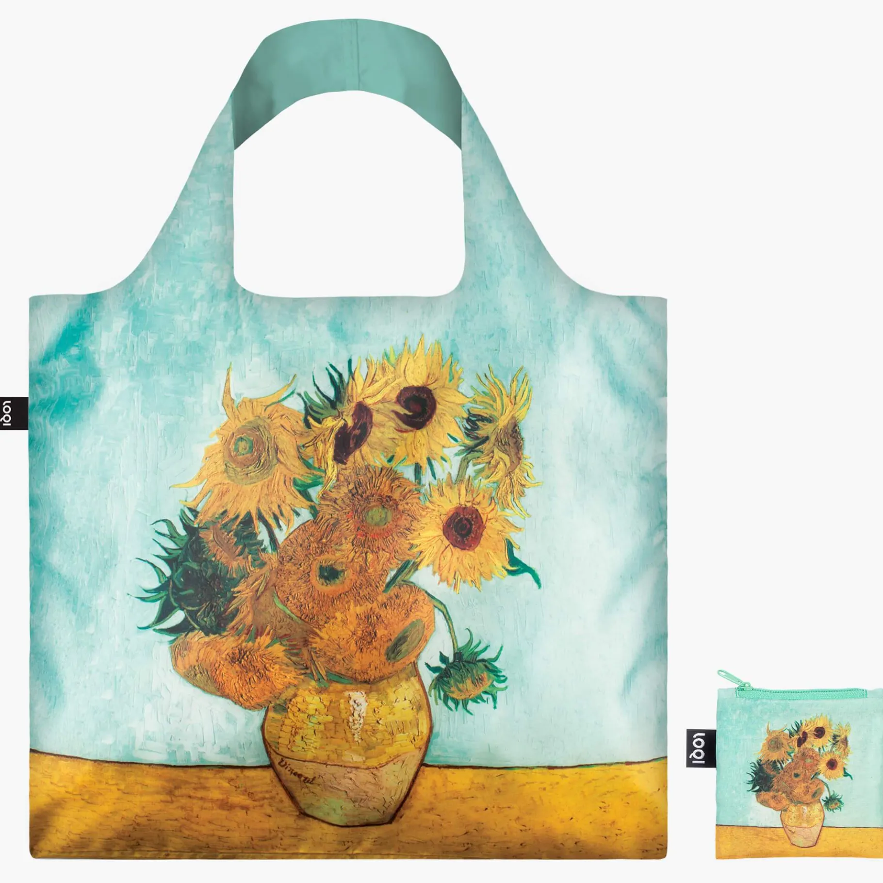 LOQI VINCENT VAN GOGH Vase mit Sonnenblumen Recyclingtasche Store